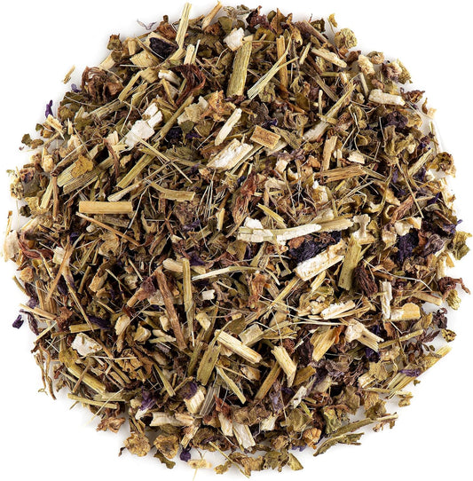 Premium herbal tea made from mallow leaves and flowers.